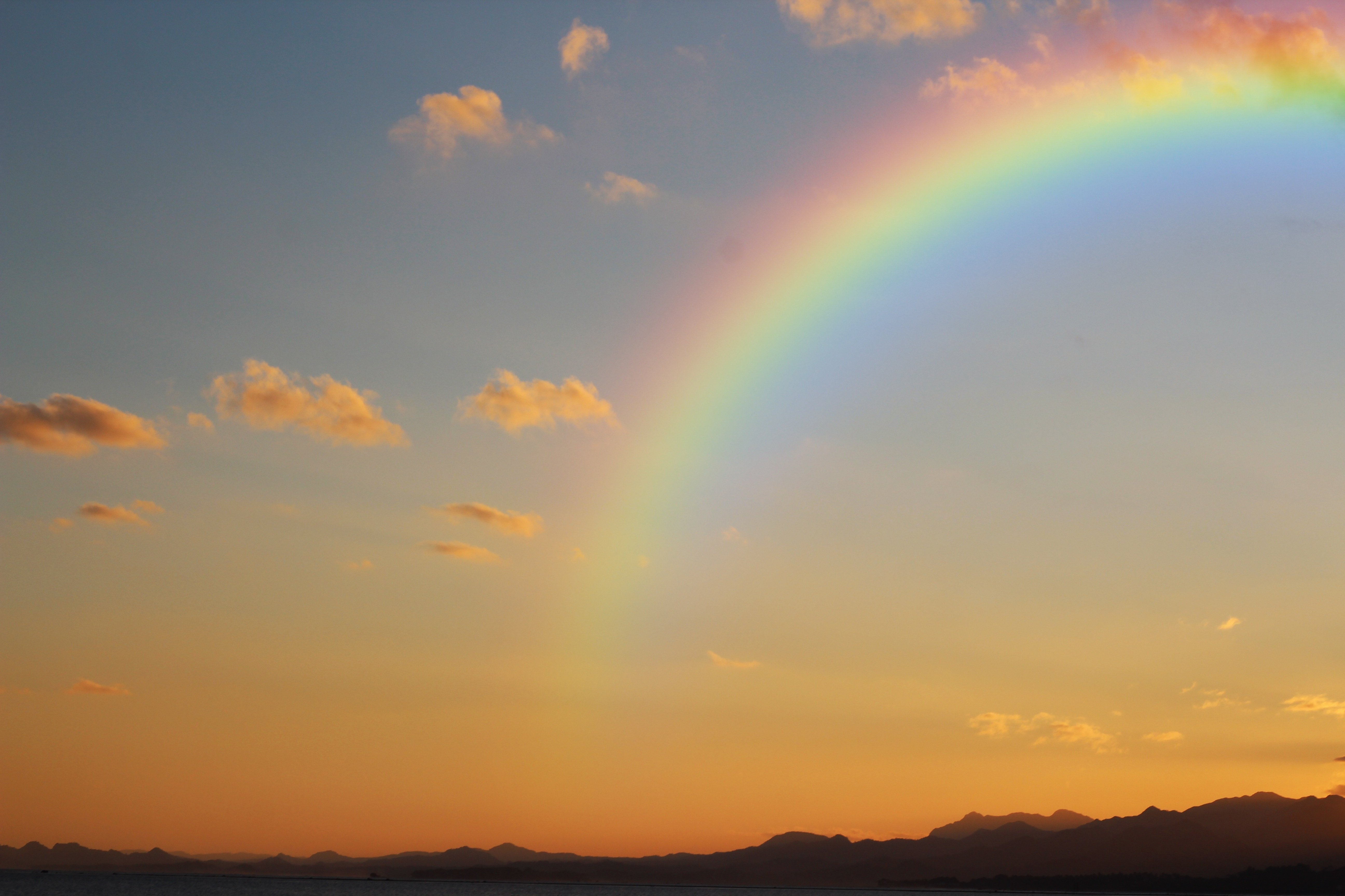 Rainbow at Sunset